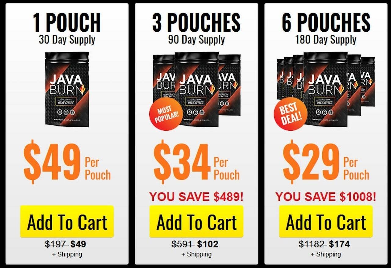 java burn price